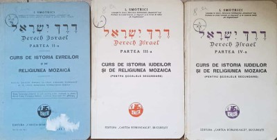 CURS DE ISTORIA EVREILOR SI DE RELIGIUNEA MOZAICA VOL.2-4-I. SMOTRICI-237545 foto