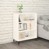 VidaXL Servantă, alb extralucios, 69,5x34x90 cm, lemn prelucrat