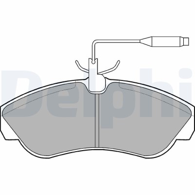 DELPHI LP878 set placute frana,frana disc foto