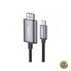 Cablu USB-C la HDMI Hoco UA27, 2m, Gri. Transmisie Audio Video de inalta calitate