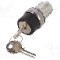 Intrerupator rotativ cu cheie, 22mm, seria SIRIUS ACT, IP67, SIEMENS - 3SU1050-4BF01-0AA0