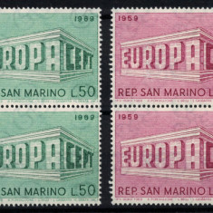 SAN MARINO 1969 - Timbre EUROPA/ serie completa in blocuri MNH