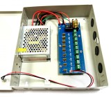 Sursa Alimentare CCTV PNI STC5.1A, 12V, 5A, 9 Iesiri, Cutie Metalica