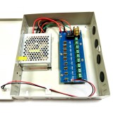 Aproape nou: Sursa alimentare CCTV PNI STC5.1A in cutie metalica 12V 5A si 9 iesiri