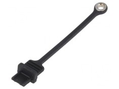 Capac de Protec?ie USB B Mini Negru foto