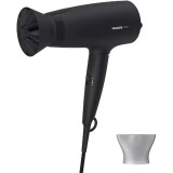 Uscator de par Philips BHD308/10, 1600W, accesoriu Thermo Protect, 3 setari de viteza/temperatura, cap de coafare 14 mm, Negru