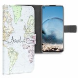 Husa Portofel Motorola Moto G8 Power Kwmobile, Piele Ecologica, Multicolor, Protectie Socuri