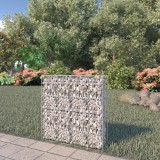 VidaXL Perete gabion cu capace, 80 x 20 x 100 cm, oțel galvanizat