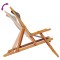 Scaune pliante 2 buc. Material textil gri - 8