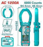 TOTAL - Clampmetru digital (cleste ampermetric) PowerTool TopQuality