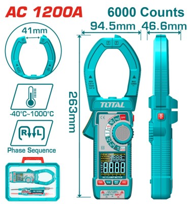 TOTAL - Clampmetru digital (cleste ampermetric) PowerTool TopQuality foto
