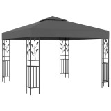 Pavilion, antracit, 3 x 3 m GartenMobel Dekor, vidaXL