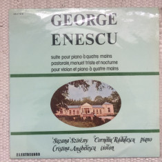 george enescu suita pt. pian pastorala vioara disc vinyl lp muzica clasica VG+