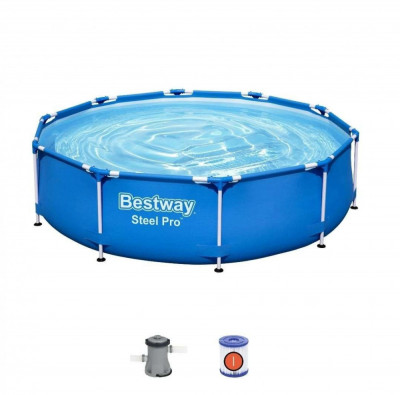 Piscina cu cadru metalic Bestway, &amp;Oslash; 305 cm, H 76 cm, capacitate 4.68 m&amp;sup3; foto