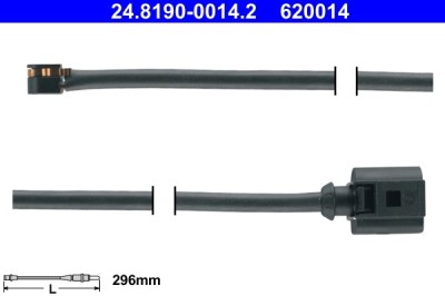 ATE 24.8190-0014.2 senzor de avertizare,uzura placute de frana foto