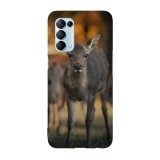 Husa compatibila cu Oppo A74 5G model Sweet baby deer, Silicon, TPU, Viceversa, Transparent, Carcasa