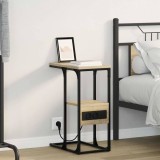 Cumpara ieftin Dulap de noapte Stejar sonoma 41.5 x 26 x 60.5 cm Lemn compozit