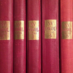 Gogol - Opere (vol 1-5) Cartea Rusa 1954, 1955, 1956, 1957, 1958 15 x 20 cm