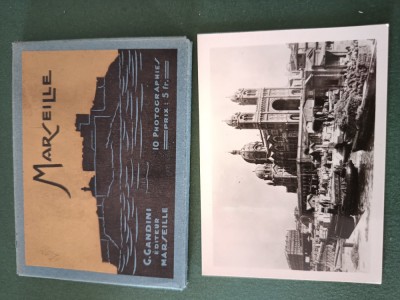 Bloc 10 fotografii artistice imagini din MARSILIA , alb negru . dimensiune 9 cm x 7 cm foto