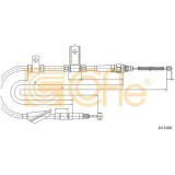 Cablu frana mana Land Rover Freelander (Ln) Cofle 105160, parte montare : dreapta, spate