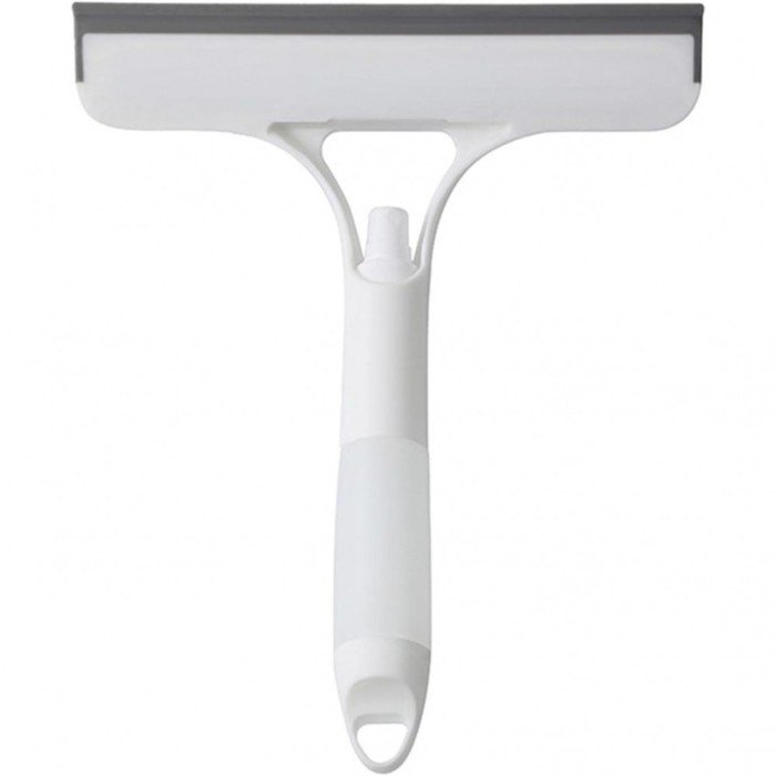Racleta de curatare 3 in 1, flippy, multifunctional, pentru casa si masina, pulverizator de spray, racleta din silicon si burete, 21.5 x 25.7 cm, alb