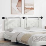 vidaXL Cap de pat suspendat Alb 190 x 55 x 5 cm Piele artificială 42031739