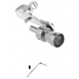 Adaptor toba tip fluier imitator Turbo 10.5 x 2 cm pentru evacuari drepte gri
