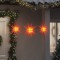 Gossi lumini de craciun cu led-uri, 3 buc., rosu, pliabil