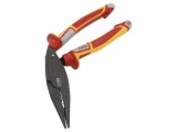 Cleşti izolaţi curbaţi FELO 205mm pentru tăiat şi dezizolat fire FL58012040