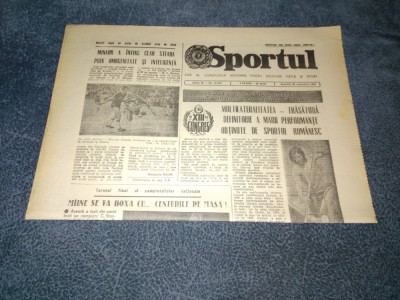 ZIARUL SPORTUL 20 OCTOMBRIE 1984 foto