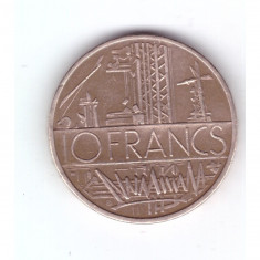 Moneda Franta 10 francs/franci 1980, stare buna, curata