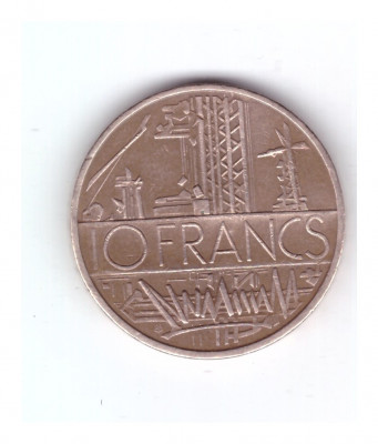 Moneda Franta 10 francs/franci 1980, stare buna, curata foto