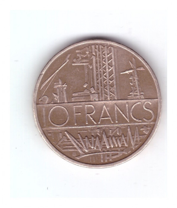 Moneda Franta 10 francs/franci 1980, stare buna, curata