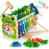 Jucarie Lemn Montessori 6 in 1 Educativa Logica Inteligenta Copii