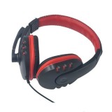 Casti Audio, Model Cyber, Negru Rosu, 18 x 17