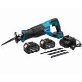 Fierastrau sabie Campion pe acumulator 48V, 2 acumulatori Li-Ion, 4 lame incluse, sistem quick release, valiza transport