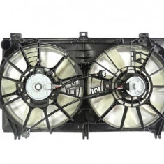 GMV radiator electroventilator Lexus GS, 2012-, GS350, motor 3.5 V6, benzina, cutie automata, cu AC, 355/355 mm; 3 pini; cu modul de control electron
