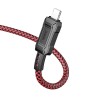 Cablu Hoco USB-A la Lightning 2.4A X94 1m Rosu - Incarcare Rapida si Stil Atragator pentru Dispozitivele Tale Apple