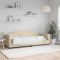 vidaXL Pat de zi, crem, 80x200 cm, material textil