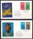 Germania 1968 - Jocurile Olimpice - Mexico City, 3 FDC-uri, set complet, 2 Poze