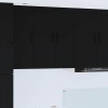 VidaXL Dulap suspendat de bucătărie cu raft Negru 60 x 31 x 80 cm 885046