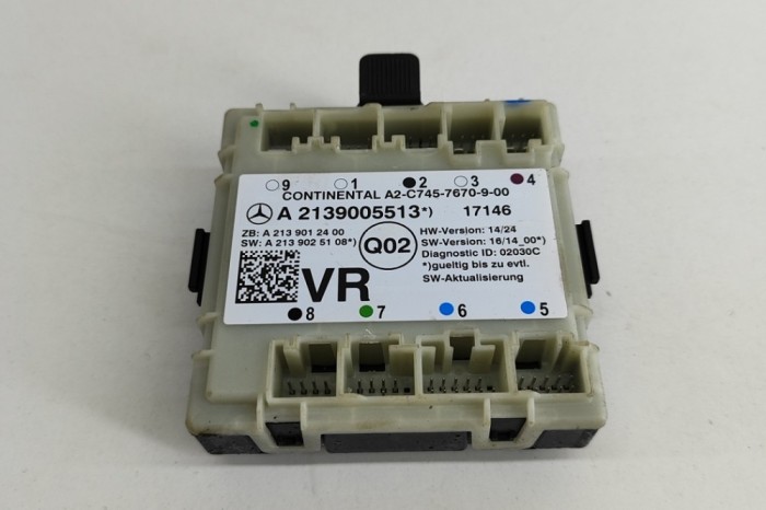 Modul de control ușă dreapta față MERCEDES-BENZ E W213 2017 OEM: A2139005513,A2139012400,A2139025108,A2-C745-7670-9-00 23356749