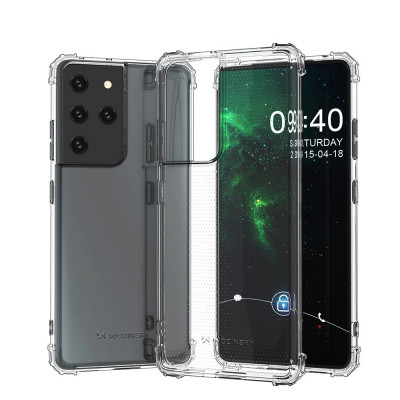 Husa Rezistenta Wozinsky Anti-Soc Cu Protectie De Grad Militar Pentru Samsung Galaxy S21 Ultra 5G Transparenta 9111201923355 foto