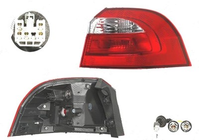 Stop spate lampa Kia Rio (Ub), 09.2011-12.2016, spate, Dreapta, 3 usi, 5 usi, partea exterioara; P21/5W+PY21W; cu suport becuri, TYC foto