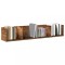 Gossi raft de perete cd-uri, lemn vechi, 100x18x18 cm, lemn prelucrat