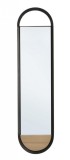 Cumpara ieftin Oglinda perete negru natur Keira 30x4x120 cm
