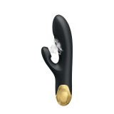 Vibrator Rabbit 14 Functii Vibrating&amp;Sucking Pretty Love Royal Pleasure 24K Gold