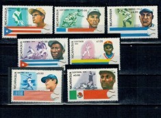 Nicaragua 1984 - Jucători de baseball, sport, serie neuzata foto