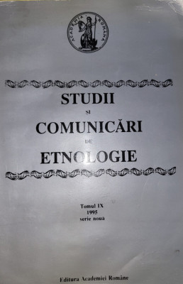 Studii si comunicari de etnologie 1995, Academia Romana Sibiu (folclor) foto