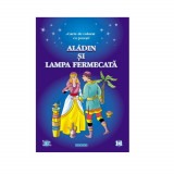 Aladin si Lampa Fermecata, Carte de Colorat cu Povesti A4, Eurobookids